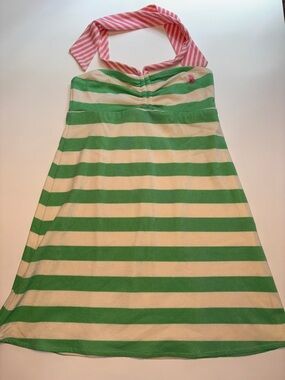 Juicy Couture Green, Pink, & Cream Halter Cover Up
